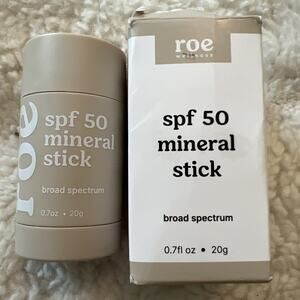 New ROE Wellness Mineral Sunscreen Stick SPF 50 Reef Safe RollOn Clean
